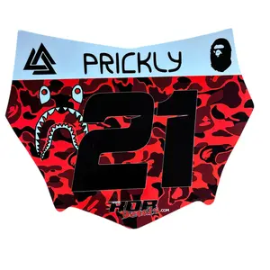 MotoCutz Plate Decal — Red Designer Camo