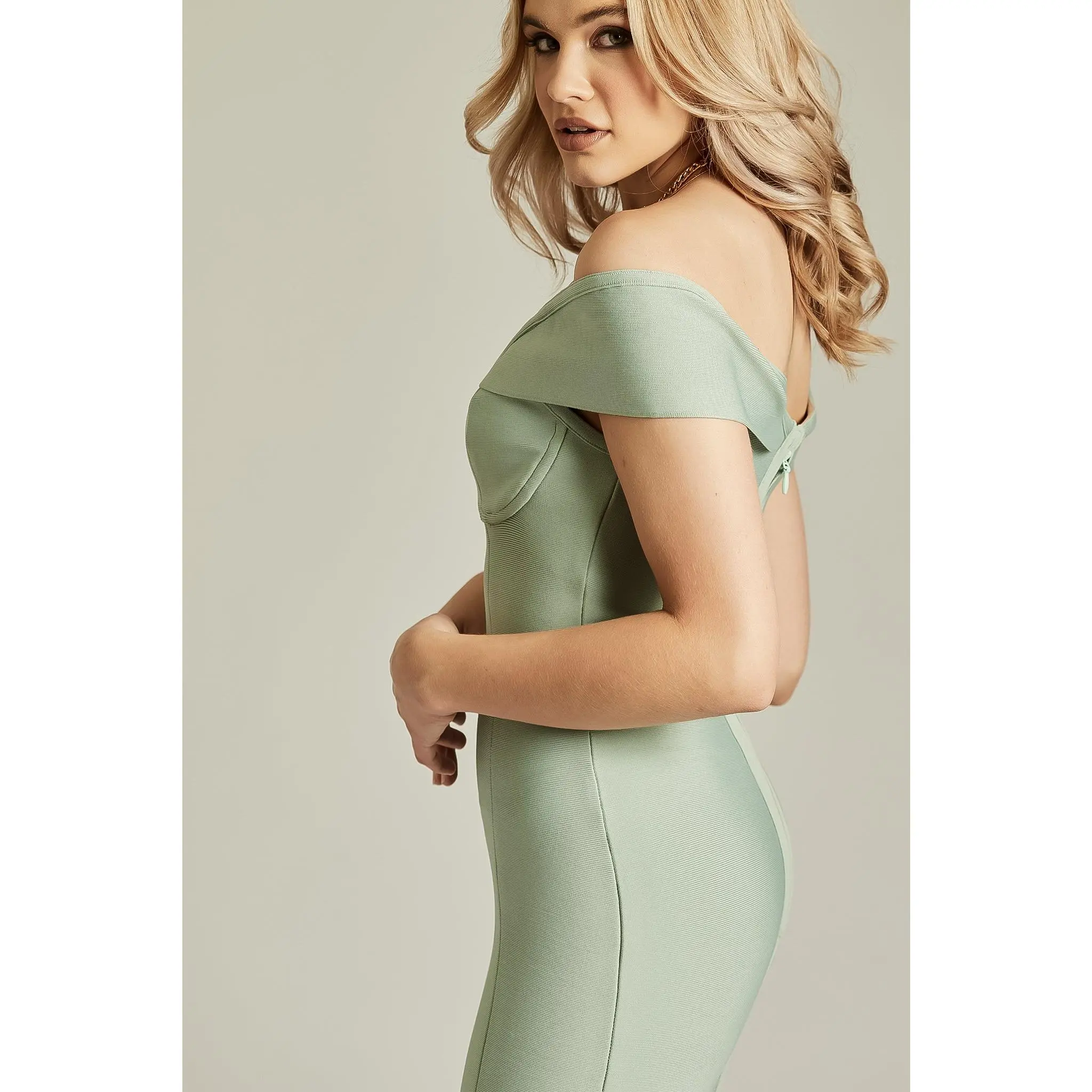jade green party dress Short Beaded Party Dress with Feather Trim main image 0