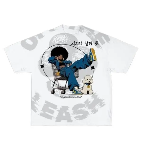 Korea-Po Sigma Gamma Rho 1922 Sorority T-Shirt - Stylish Streetwear For Sgrho Sisters Cotton Fit