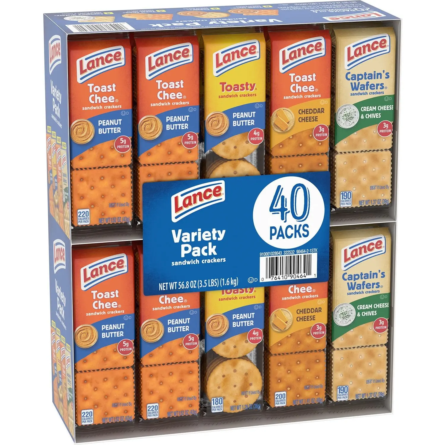 Lance Variety Pack Sandwich Crackers, 40 pk. Lance Variety Pack Sandwich Crackers, 40 pk.