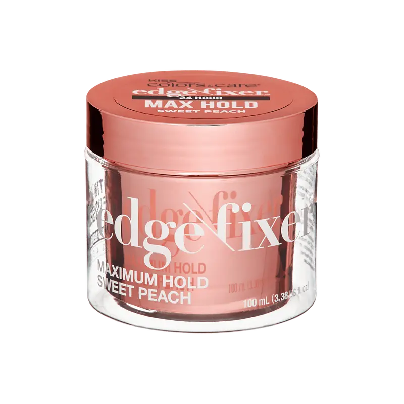 Kiss Colors & Care Edge Fixer Gel - Sweet Peach | Edge Control, Baby Hair Gel, Maximum Hold, 100 ml, Hair Care