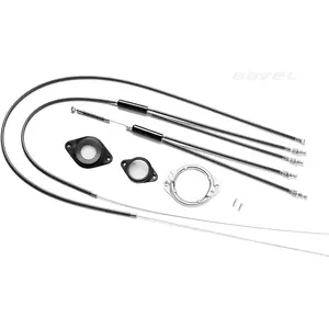 Bike Gyro Brake Cables Front Rear Upper Lower Spinner Rotor Set Kit