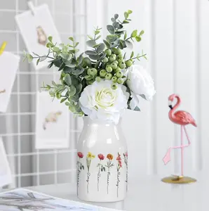 Personalised Mother's Day Flower Birth Month Vase for Flowers, Nanas Garden, Nana Flower Vase, Custom Grandkid Name Flower Vase