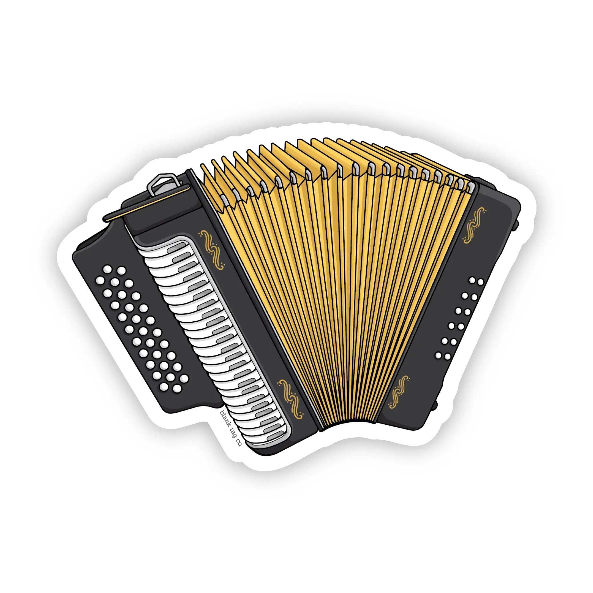 Blank Tag Co.® Waterproof Sticker - Accordion