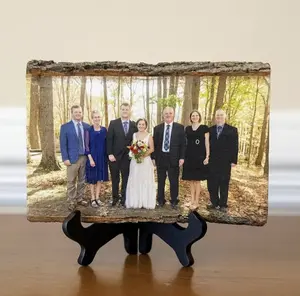 Wedding Photo On Wood | Wedding Photo Frame | Family Portrait | We Can Print Any Photo | Wedding Photos | Family Photo Custom Christmas Gift