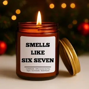 Funny 67 Candle Gift · Teen Boy Gifts · Teen Girl Gifts · Teenager Christmas Gift · Funny Gag Gift for Him · Six Seven Gift • 6 7 Gift