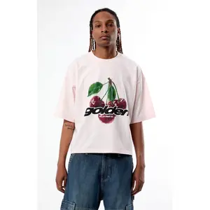 Pacsun Men's Golden Cropped Boxy T-Shirt