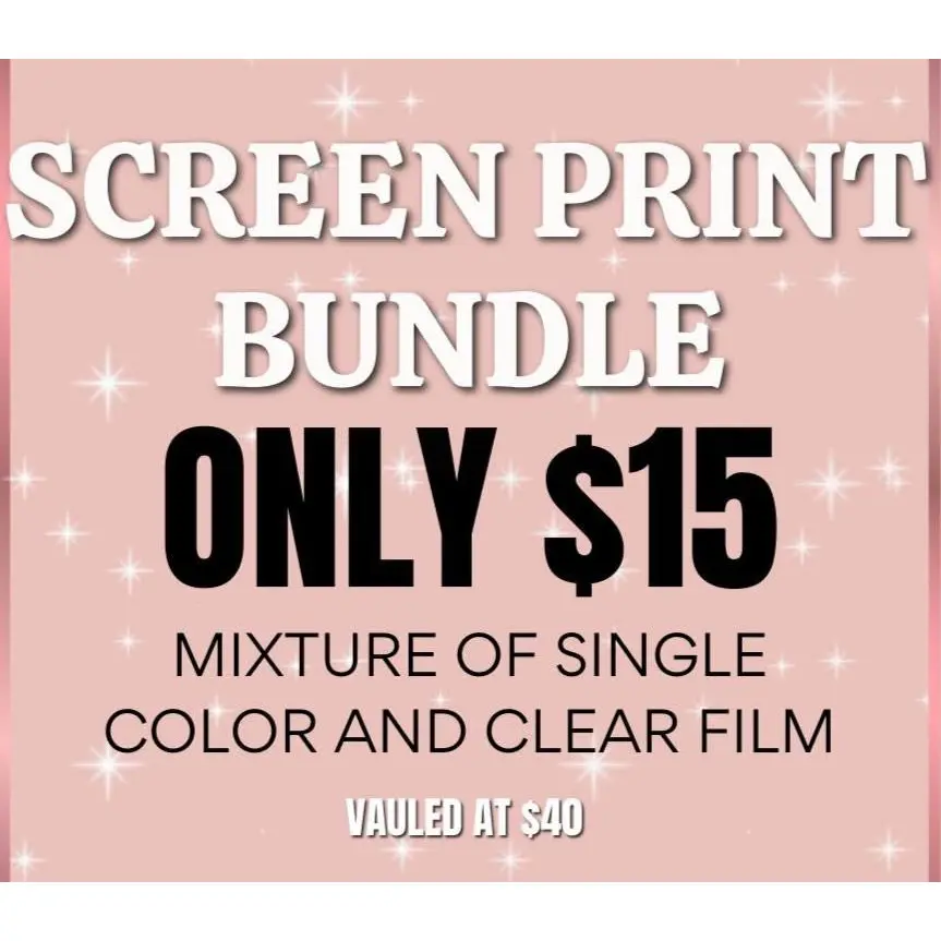 20 - Tshirt transfers Grab Bag! - Mixture of DTF & Screen print transfers