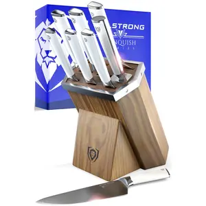 8-Piece Knife Block Set | White Handle | Vanquish Series | NSF Certified | Dalstrong ©
