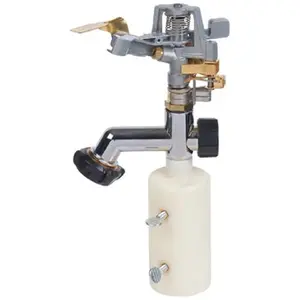 Melnor Metal T-Post Pulsating Sprinkler - Multi-Color, Compact, Adjustable Arc Outdoor Household Appliance Accessory