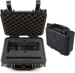 CASEMATIX Travel Case Compatible with Elgato Wave 1 & Wave 3 USB Microphone - Hard Shell Waterproof Condenser Microphone Case with Customizable Foam Interior and Padlock Rings - Protection