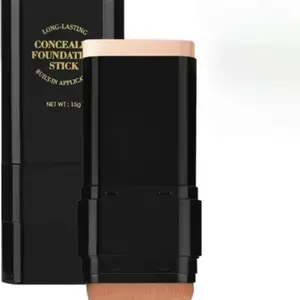 2-in-1 Concealer Stick with Brush WheatShadeWaterproof Flawless Coverage HydratingLongwearing Foundation for Women & Girls Makeup Cosmetic