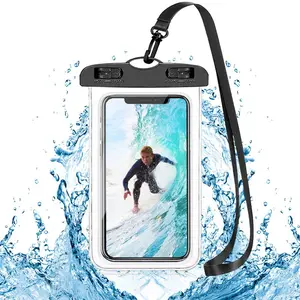 Waterproof Phone Bag, Essential for Beach, Cruise and Boating, Touchscreen Compatible, Includes Lanyard, Fits Up to 7 Inches, Single Pack