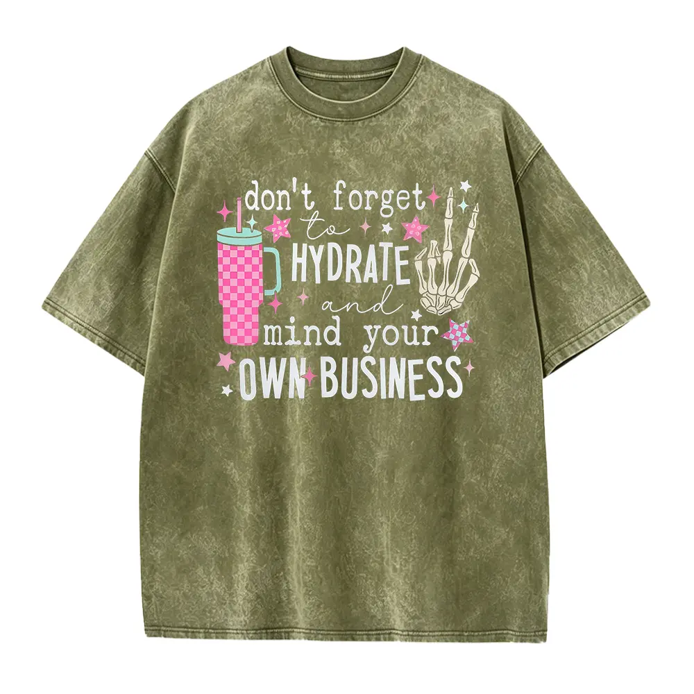 Washed T-shirt-Green