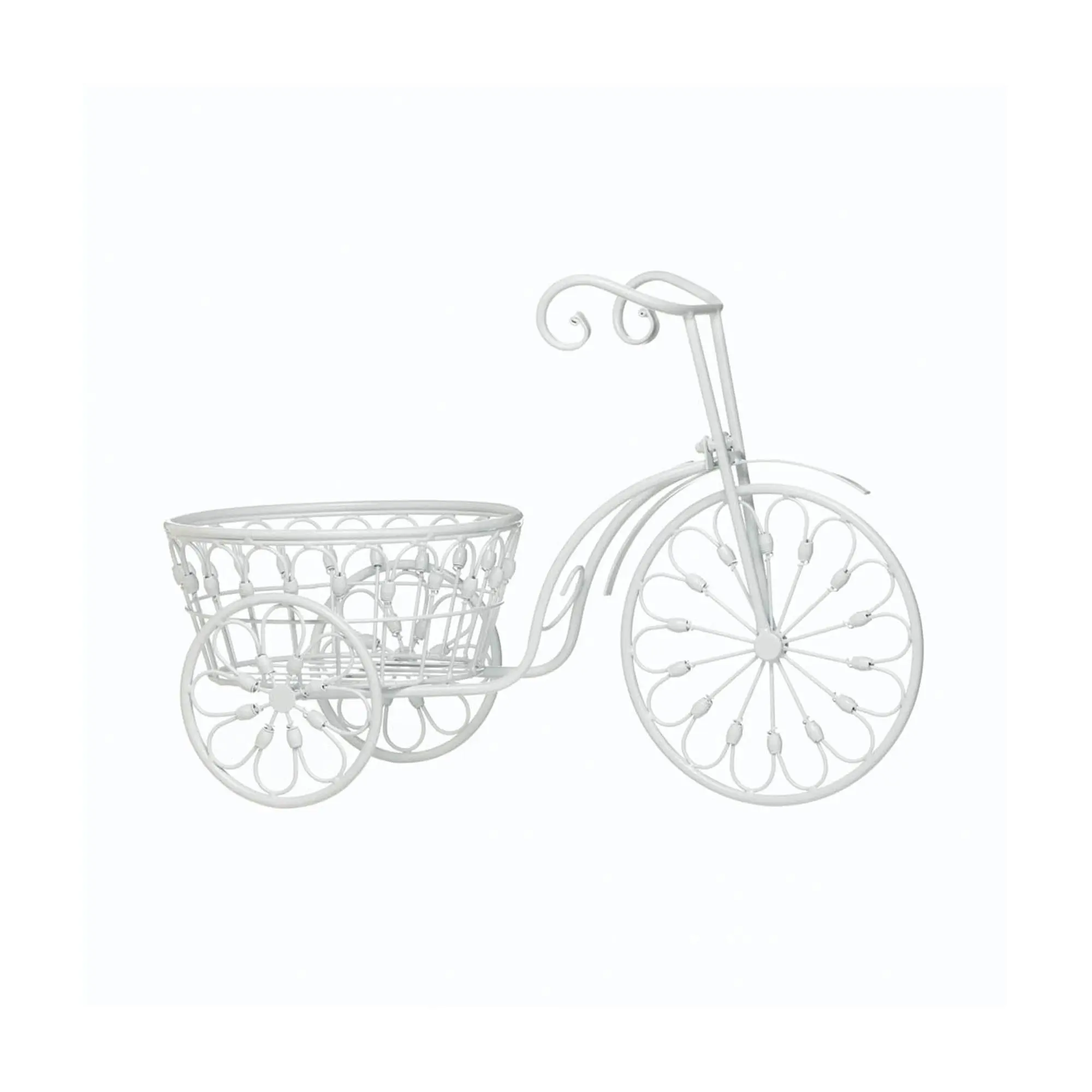 Zingz & Thingz White Bicycle Planter