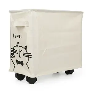 2 Pack Under Desk Utility Cart, Mobile Rolling Cart, Multipurpose Organizer, Storage Basket with Caster Wheels for Home Office School 15.7x13.7x7.8 inch