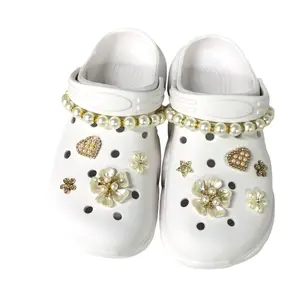 USOQ 12pcs Shoe Charms For Crocs Set Rhinestone Bling  Designer Accessories Shoes Bag Charms For Women Girls Luxury Rhinestone Jewelry Shoe Decoration With Bling Girly Chains Fashion For Party Favors Birthday Gifts