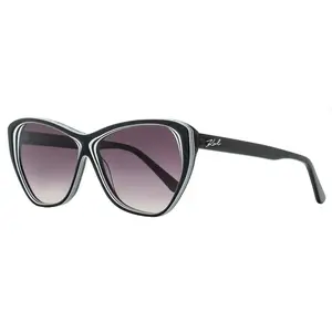 Karl Lagerfeld Cat Eye Sunglasses KL6103S 006 Black/White 58mm