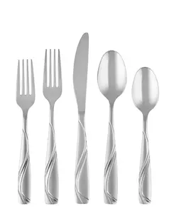 Cambridge Mercado Sand 20-Piece Stainless Steel Flatware Set (Service for 4)