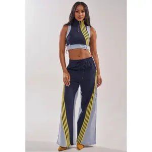 HEADS UP DENIM WIDE LEG JOGGER IN NAVY