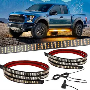 2pcs 71 Inch Light Strips, 1296 Leds Running Board Light, Bar for Trucks Construction Vehicles Pickup SUV Jeep