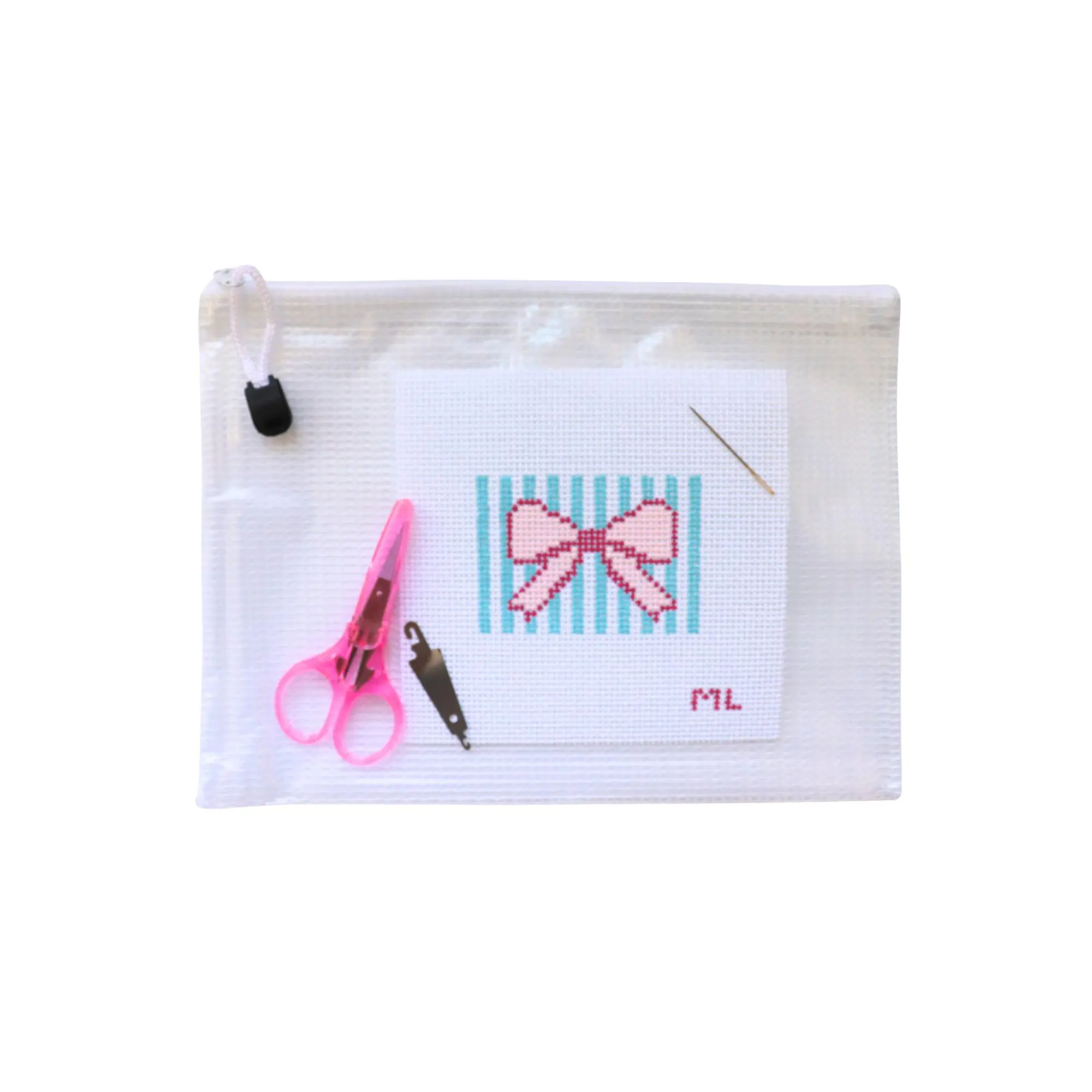 Mini Bow Beginner Needlepoint Kit