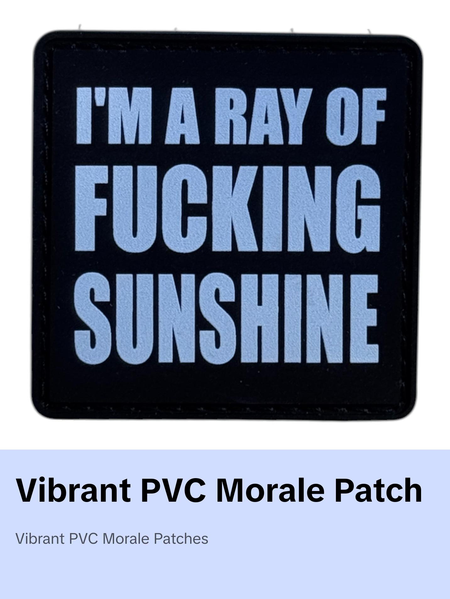 text 028 PVC MORALE PATCH
