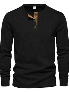 Men's Regular Fit Patchwork Print Half Zip Up Corduroy Sweatshirt, Casual Cozy Sweatshirt, Casual Comfy Long Sleeve Collared Pullover for Spring & Fall, Fashion Men's Top for Daily Wear, Hoodie