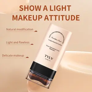 2 in 1 Concealer & Foundation Stick, Compact Long Lasting Waterproof Concealer & Foundation, Makeup Stick, Flawless Base Foundation, Cosmetic Product for Women