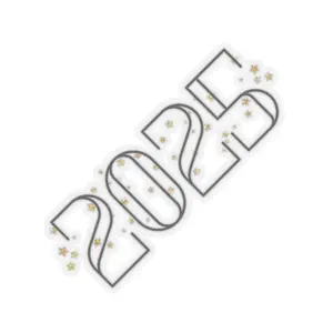 2025 Gold Stars Kiss-Cut Sticker scrapbooking