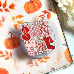 Sweet Summer Time Magnetic Phone Grip, Strawberry Watermelon Lemon Magsafe Kickstand, Trendy Preppy Coquette Beach Gift For Her