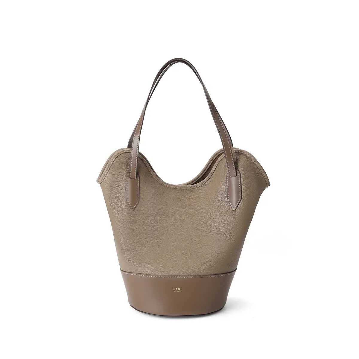 SADI Large-capacity women's vegetable basket-style handbag and single-shoulder bag for going out Soft Leather Tote