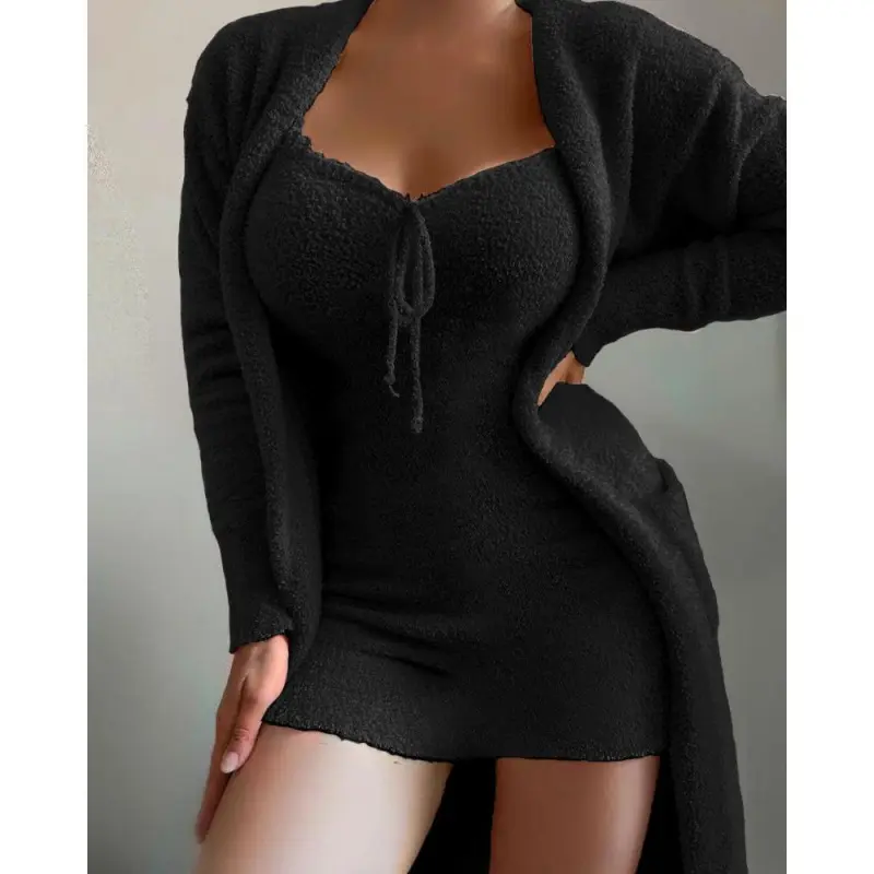  Two-piece suspender set-black