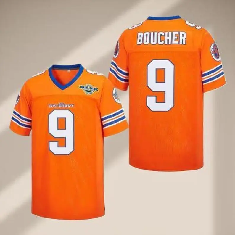 Waterboy Inspired #9 Football Jersey, Vintage Movie Sports Shirt, Football Fan Apparel, Unisex Game Day Gift