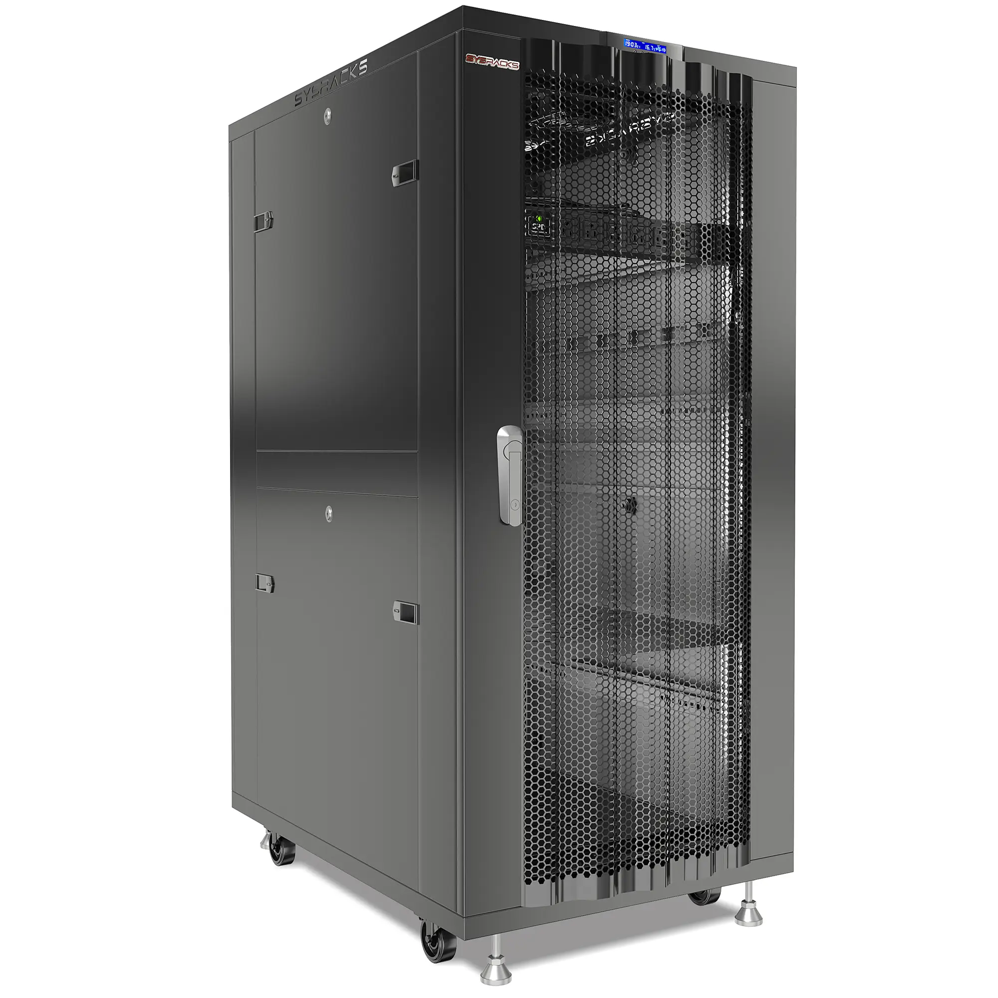 Sysracks Server Rack 32u SYSRACKS 32U Floor-Standing Server Rack Cabinet Mesh Door Locking ...