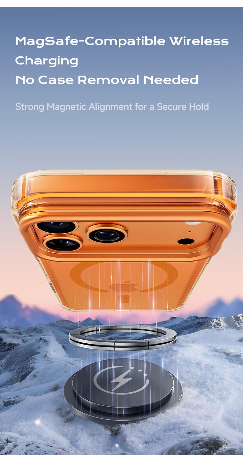 MAGICJOHN iPhone 17/17 Air/16/15 Pro Max Kickstand Case – Multi-Angle Adjustable Lens Stand with Raised Camera Protection