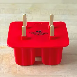 PupStand™ Mold – 4-Cavity Silicone Dog Popsicle and Frozen Treat Mold with Reusable Sticks