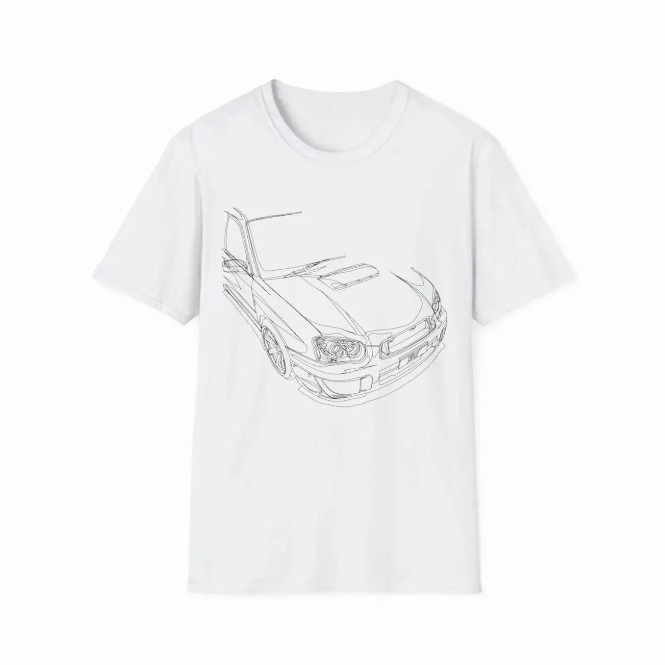 JDM Subaru GD8 WRX STI Silhouette Unisex T-shirt Sweatshirt Hoodie 2-Sided, Car Enthusiast and Fans Gift