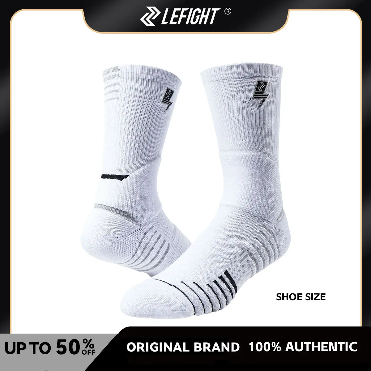Brand New Mamba mentality, elite feel. LEFIGHT 3-pack crew basketball socks — terry cushioning, ankle support, breathable. Built different for hoops.
