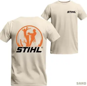 Stihl Chainsaw Arborist Climbing TShirt, Tree Cutter Logger Workwear Tee, Lumberjack Vintage Outdoor Shirt, Woodworker Forest Gift for Men, Full Sizes