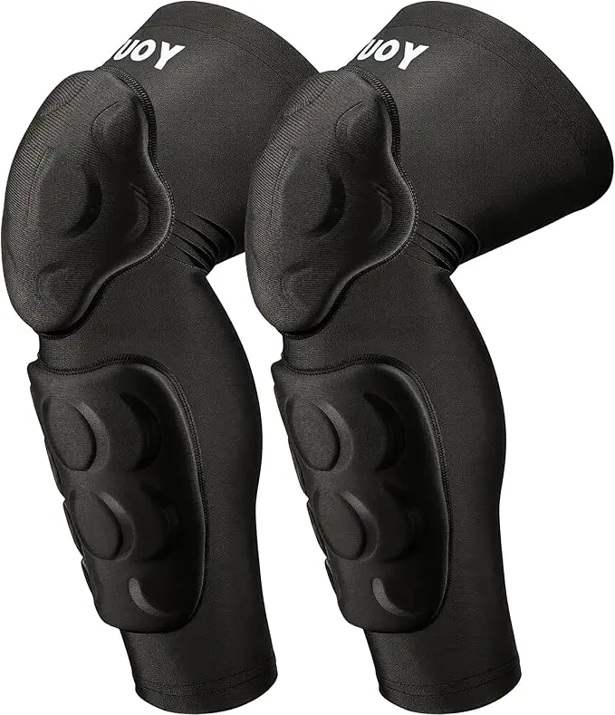TUOY Calf Shin Guards for Adult Youth Leg Compression Sleeve Pad for Football Basketball Volleyball Soccer Protective Gear Calf Support Cuff with Anti-Slip Strip (1 Pair)