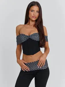 EMIL TOP BLACK POLKA DOT