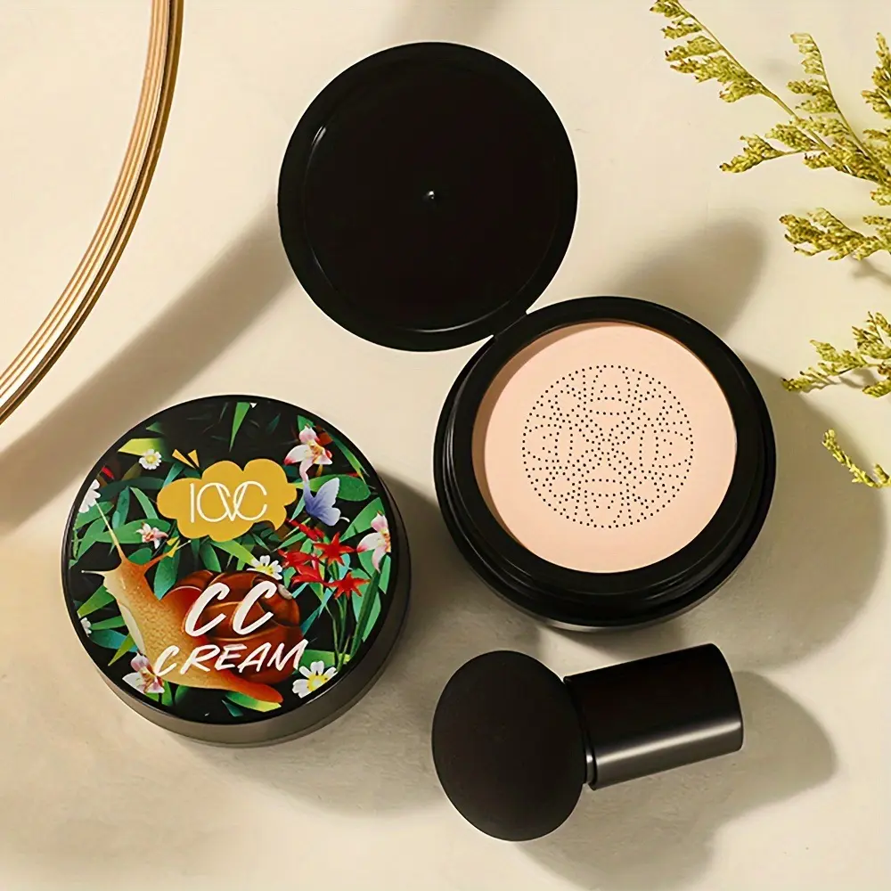 Muhaha- ICVC1117 Cushion BB Cream with Mushroom Cushion Full English Cross-Border Makeup Wholesale Cosmetic Matte