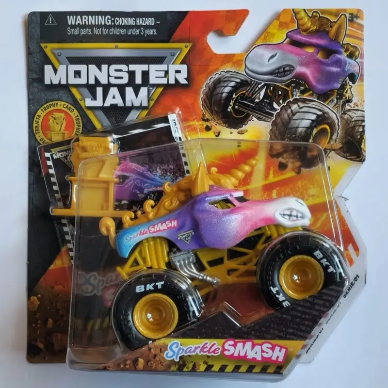 2026 Monster Jam 1:64 Gold Trophy Card Series 1 Sparkle Smash