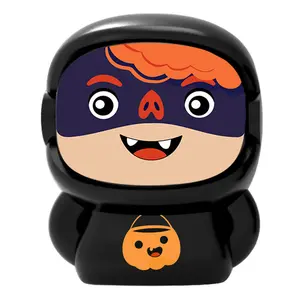 Sawolol Cute Bluetooth Mini Speaker: Face-Changing Wireless Speaker with RGB Lights TWS Pairing Stereo for Room Decor - Portable Speakers for iPhone Android Devices - Tech Gifts for Teens (Black) Audio Batman