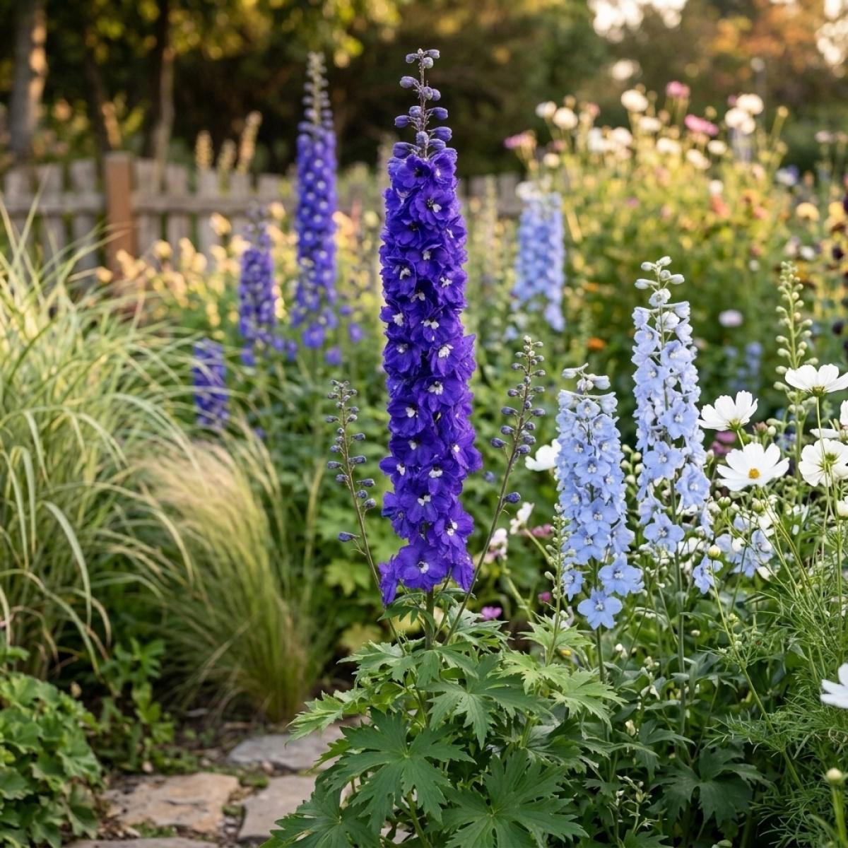 Fresh Delphinium Seeds for Garden Planting Non-GMO Perennial Flower Seeds Easy to Grow Beautiful Blooms for Home Garden Decoration Fresh Delphinium Seeds for Garden Planting Non-GMO Perennial Flower Seeds Easy to Grow Beautiful Blooms for Home Garden Decoration