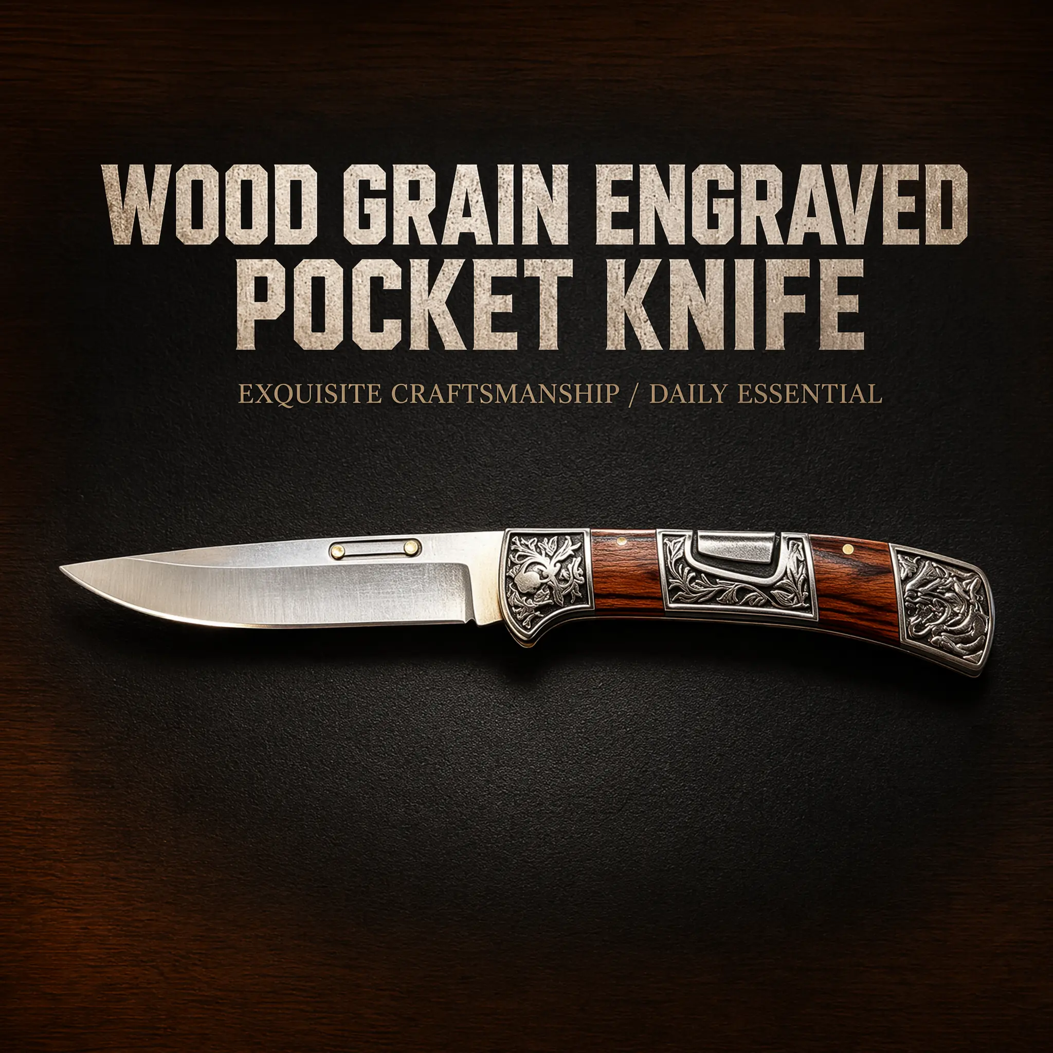 22cm Folding Damascus Steel Straight Edge Survival Knife - Quick-Opening, Non-Slip Grip, Hiking Backpack-Friendly Adult EDC Tool for Camping, Fighting, Whittling Needs
