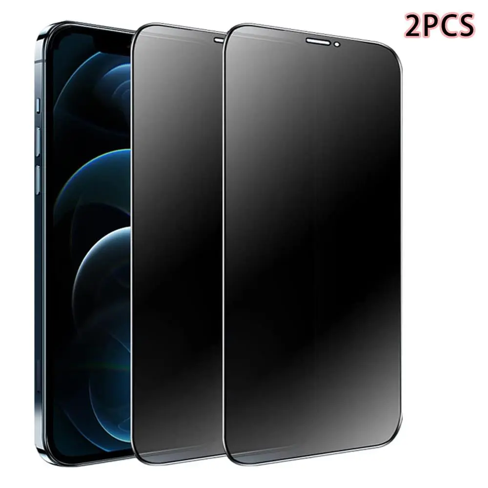 2 Pack Compatible with iPhone 16 Pro Max 6.9" Matte Privacy Screen Protector, Anti-Glare Anti-Spy Scratch Resistant Protective Tempered Glass Film, Anti-Shatter, Rounded Edge Full Coverage, Smartphone Accessories, Phone Screen Protectors