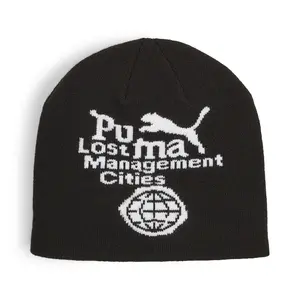 PUMA Mens X Lost Management Cities Cuffless Beanie Casual - Black