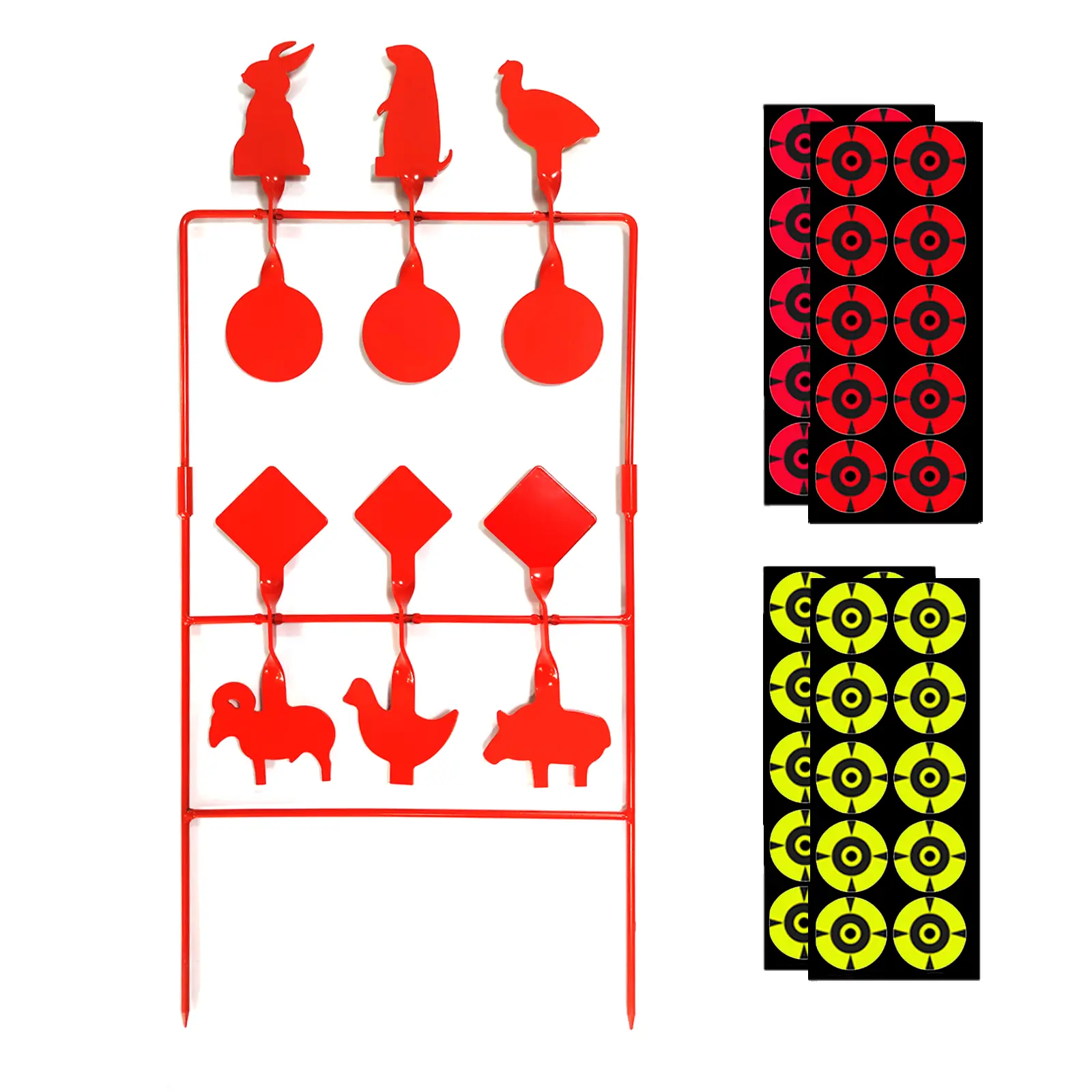 ATFLBOX Pellet Gun Target Silhouette Heavy Metal Spinner Shooting Targets For Airgun BB Gun
